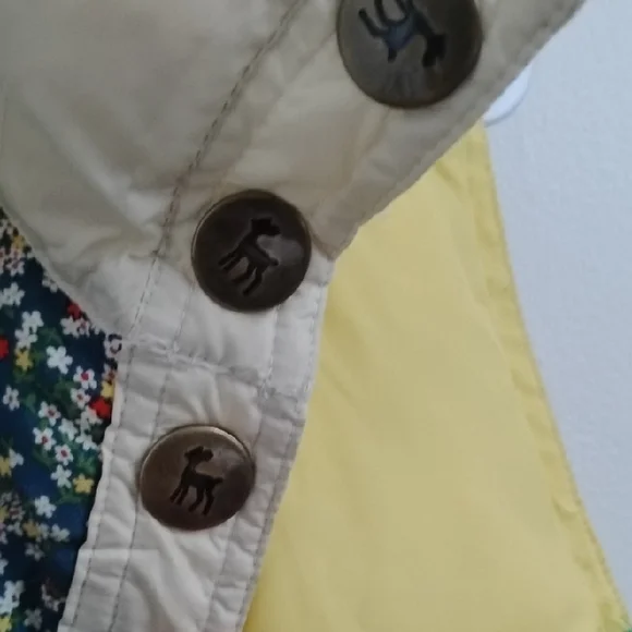 *RARE* 90s Y2K Vintage Old Navy Striped Chevron/Floral Reversible Puffer Vest - Picture 7 of 16